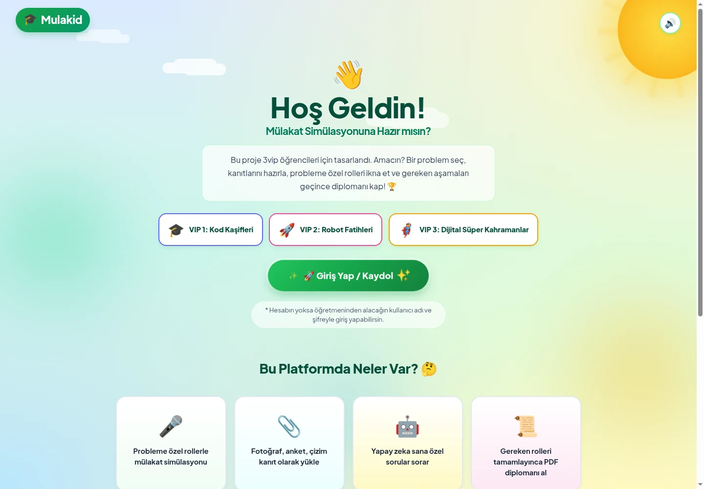 Mülakid — ürün sayfasından görünüm